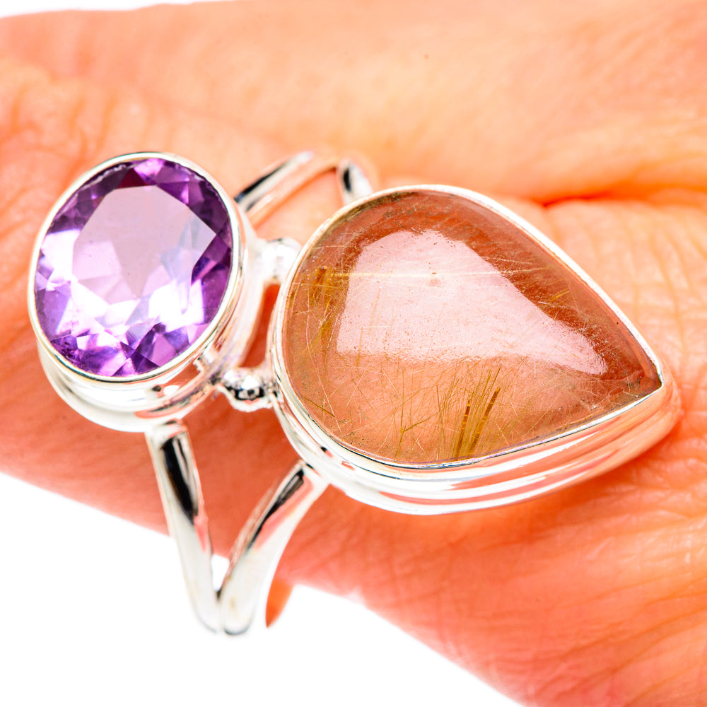 Rutilated Quartz Rings handcrafted by Anasilvercos - RING90845