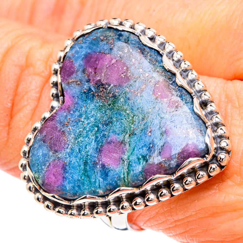 Ruby Fuchsite Rings handcrafted by Anasilvercos - RING90852