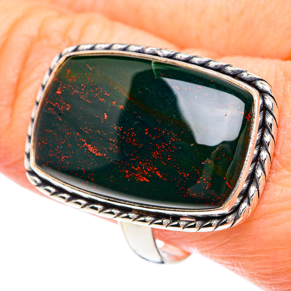 Bloodstone Rings handcrafted by Anasilvercos - RING90860