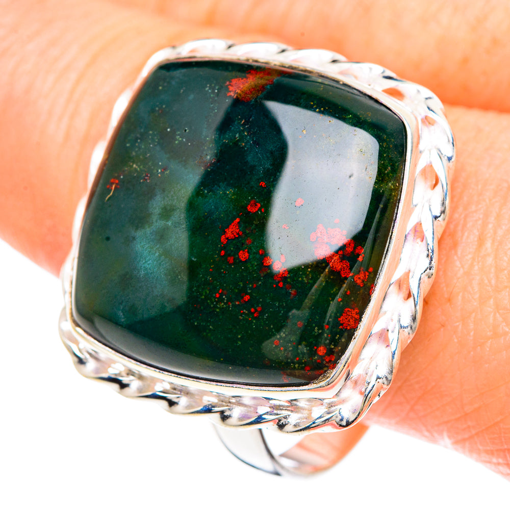 Bloodstone Rings handcrafted by Anasilvercos - RING90864