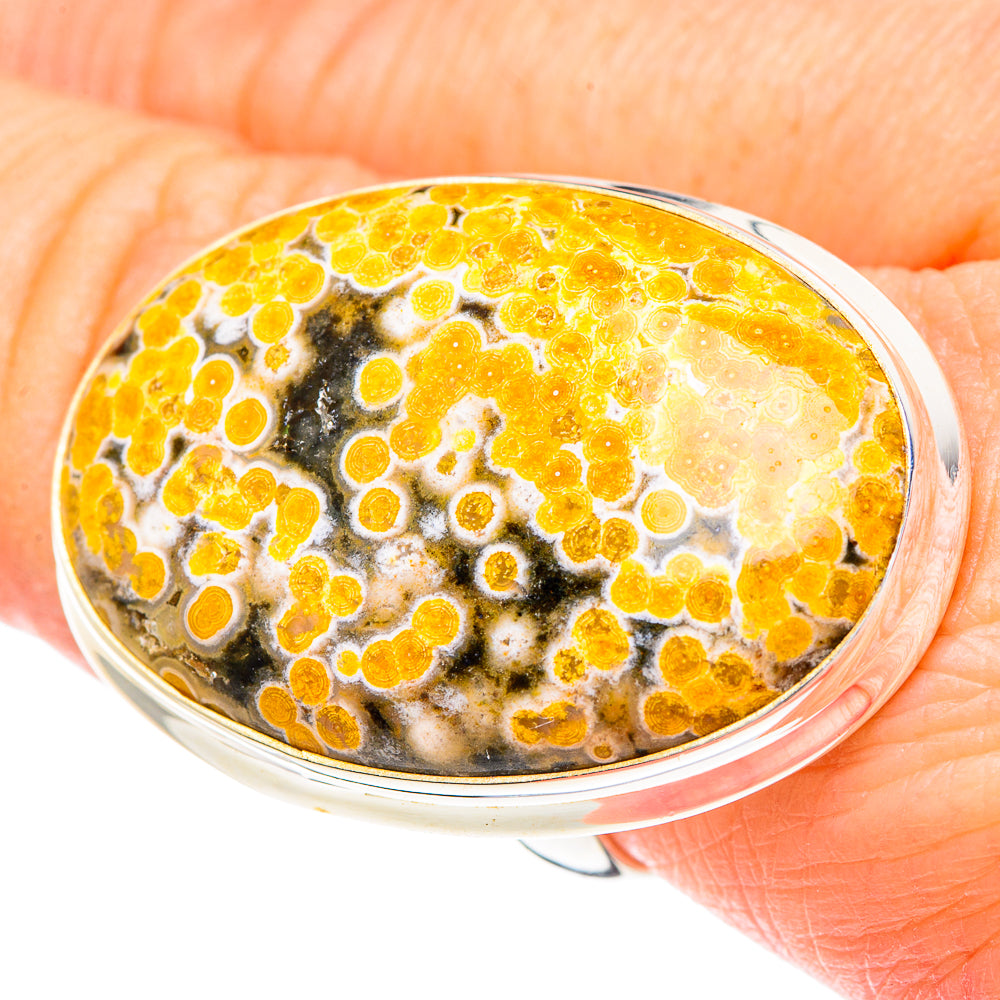Ocean Jasper Rings handcrafted by Anasilvercos - RING90869