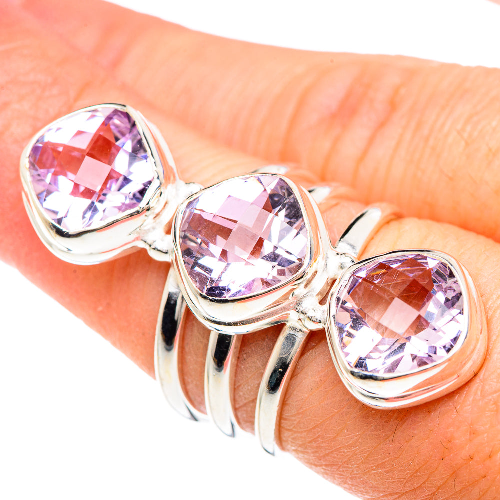 Kunzite Rings handcrafted by Anasilvercos - RING90883