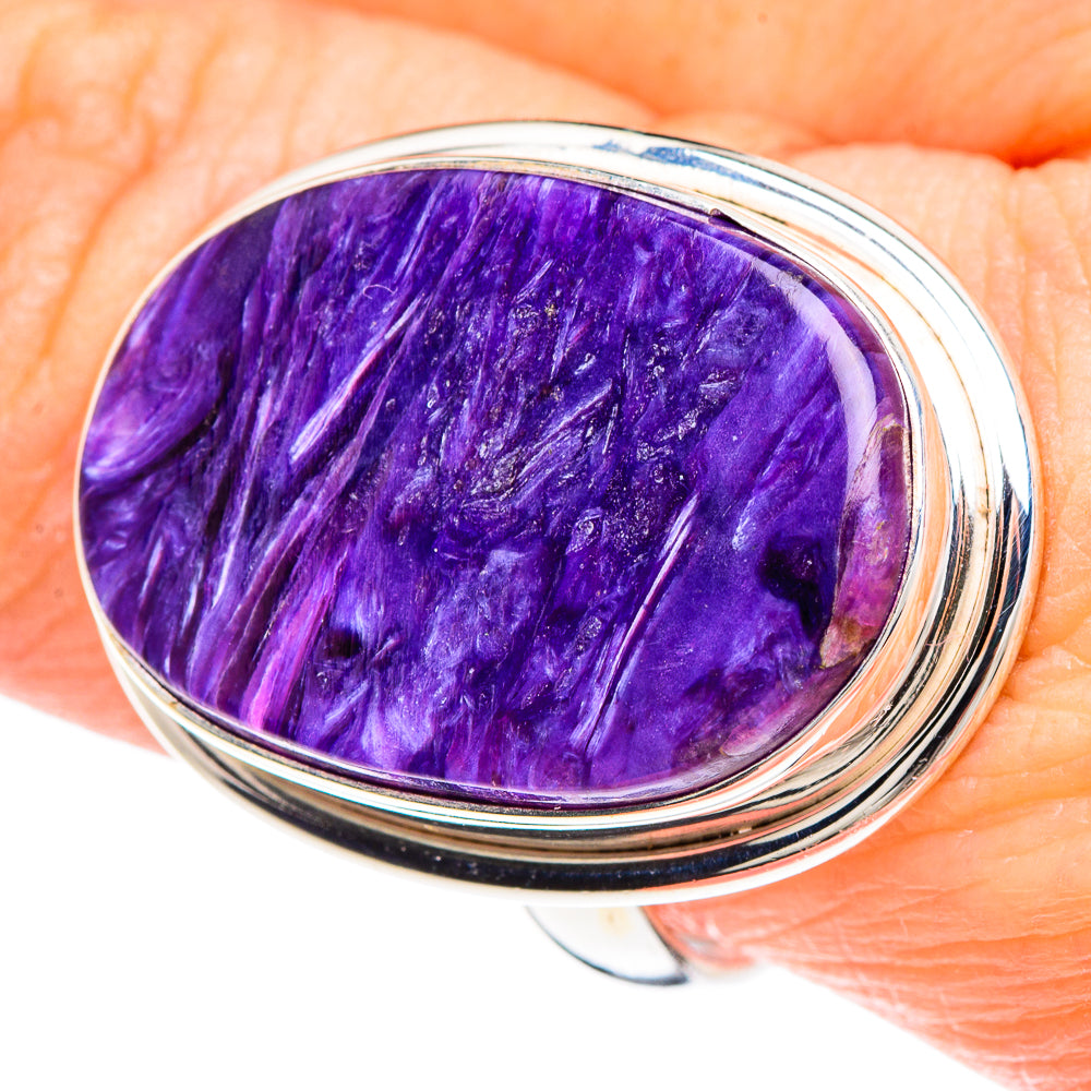 Charoite Rings handcrafted by Anasilvercos - RING90885