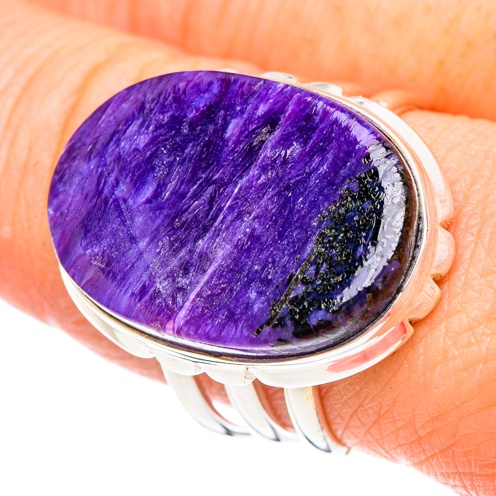 Charoite Rings handcrafted by Anasilvercos - RING90888