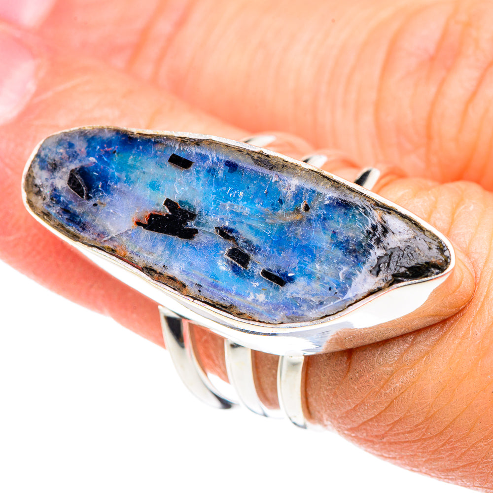 Rainbow Moonstone Rings handcrafted by Anasilvercos - RING90892