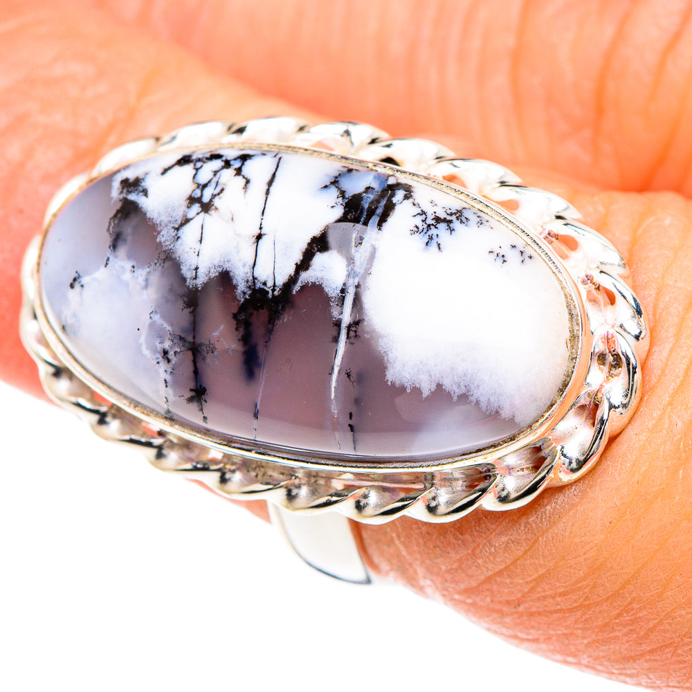 Dendritic Opal Rings handcrafted by Anasilvercos - RING90895