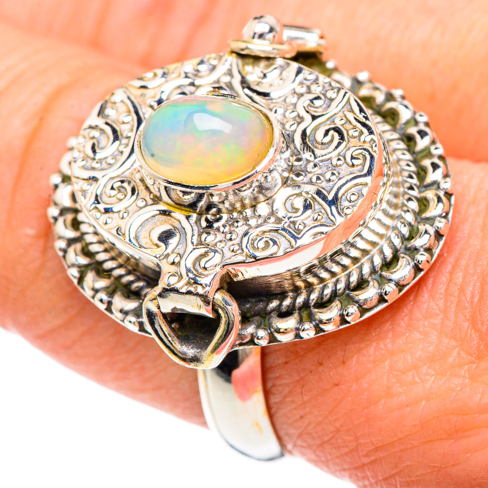 Ethiopian Opal Rings handcrafted by Anasilvercos - RING90902