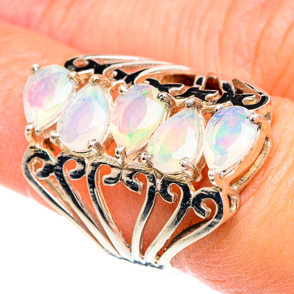Ethiopian Opal Rings handcrafted by Anasilvercos - RING90903