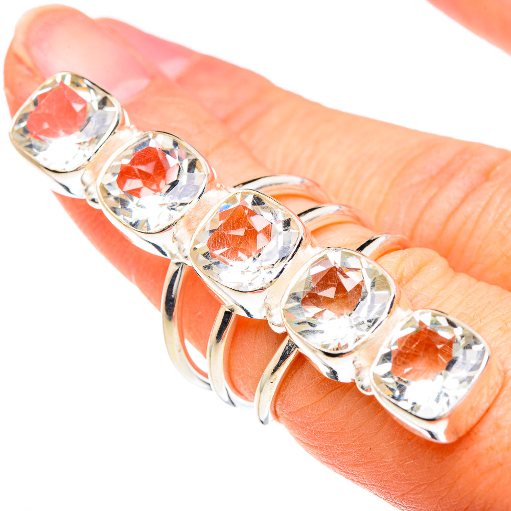Greem Amethyst Rings handcrafted by Anasilvercos - RING90916