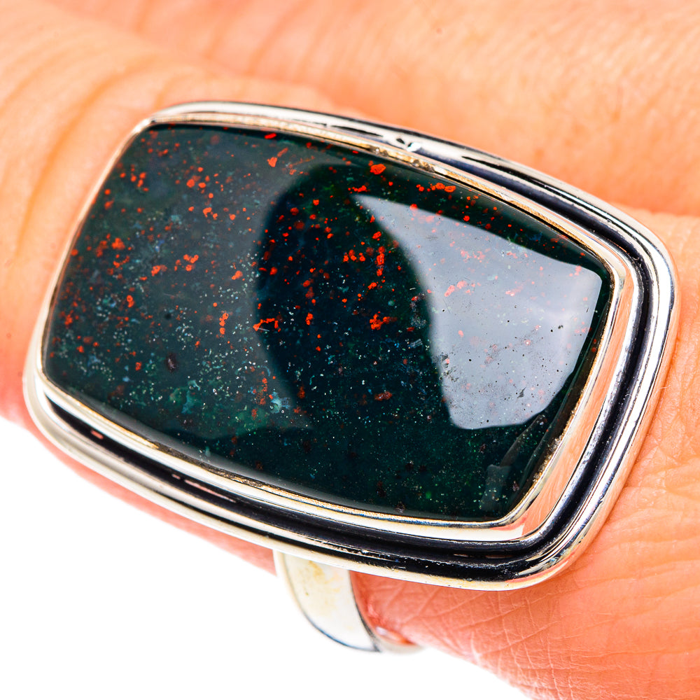 Bloodstone Rings handcrafted by Anasilvercos - RING90922