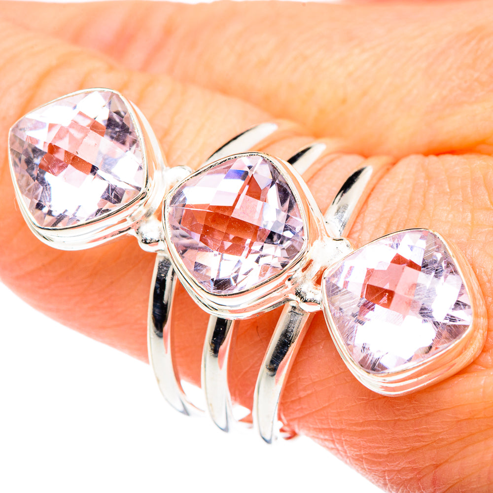Kunzite Rings handcrafted by Anasilvercos - RING90940