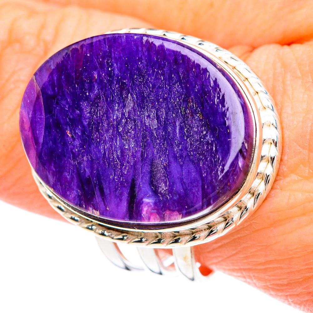 Charoite Rings handcrafted by Anasilvercos - RING90943