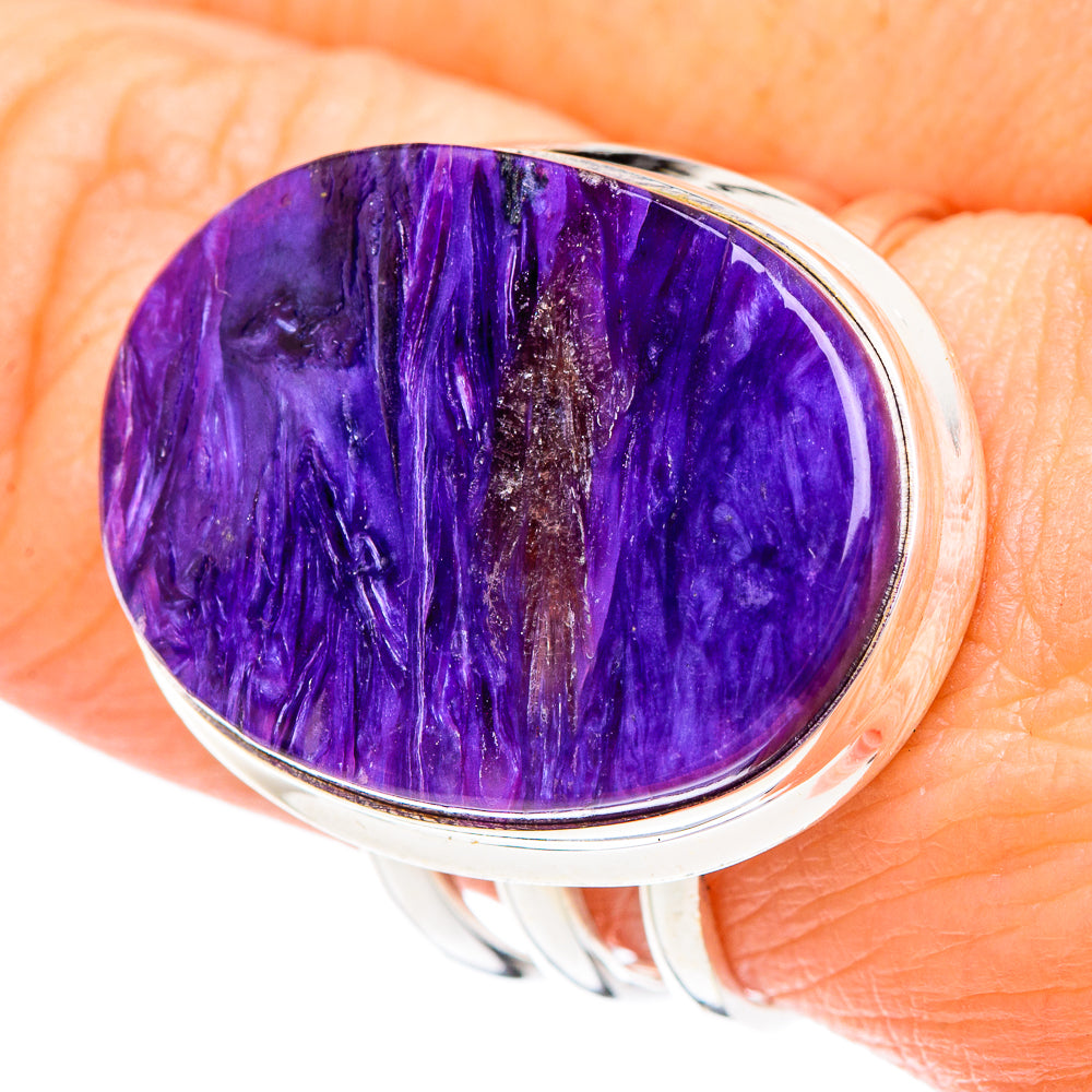 Charoite Rings handcrafted by Anasilvercos - RING90944