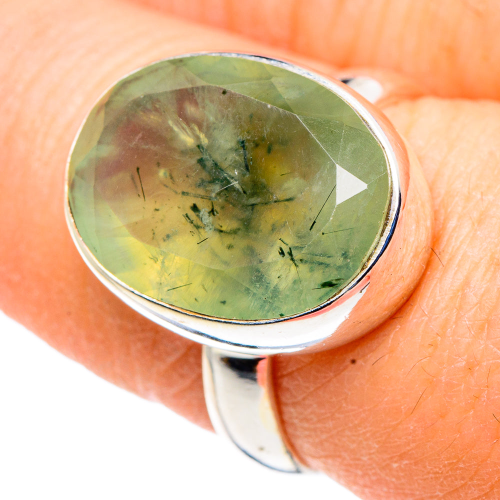 Prehnite Rings handcrafted by Anasilvercos - RING90996