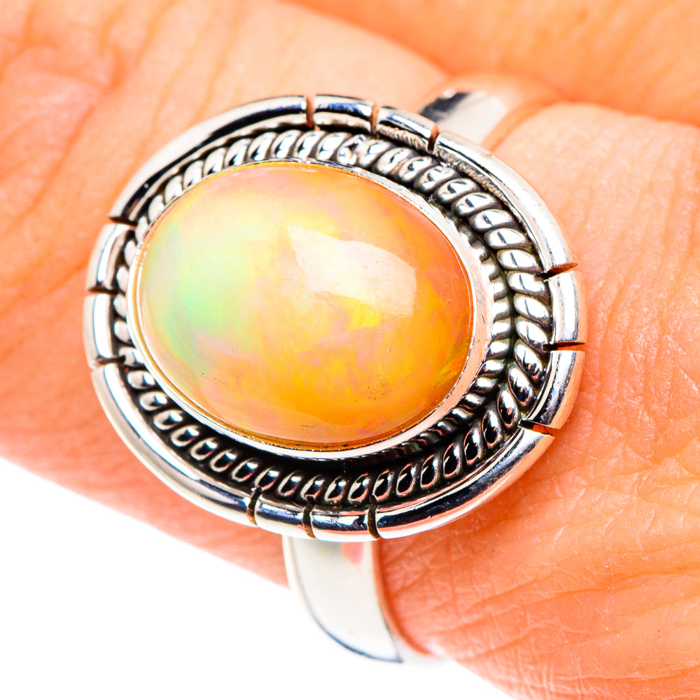 Ethiopian Opal Rings handcrafted by Anasilvercos - RING91021
