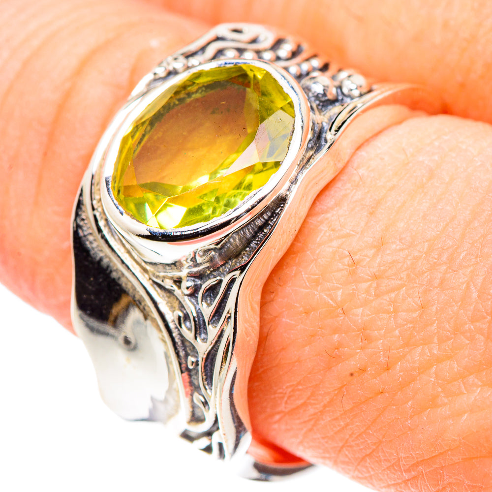Lemon Quartz Rings handcrafted by Anasilvercos - RING91024