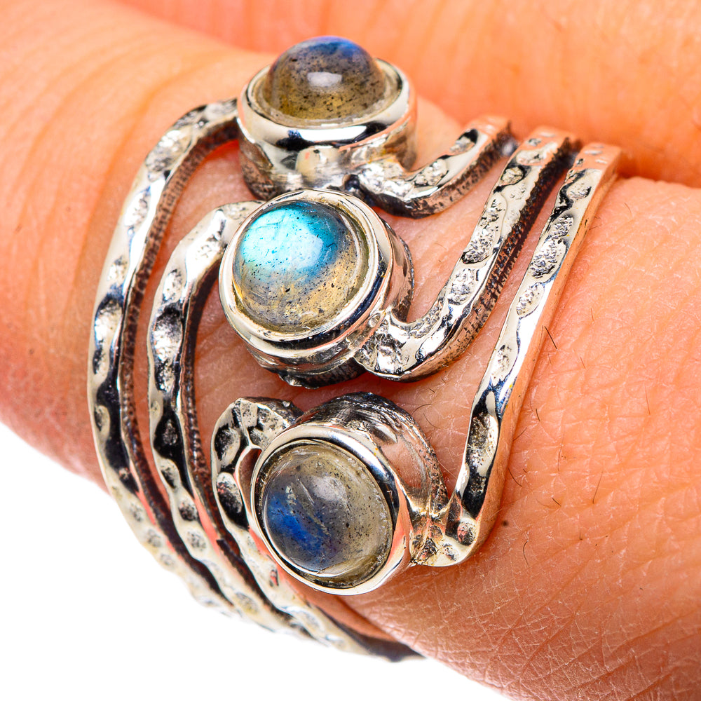Labradorite Rings handcrafted by Anasilvercos - RING91028