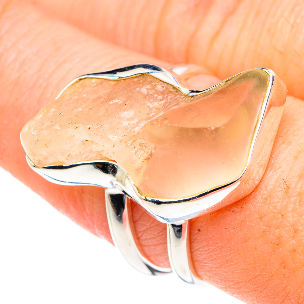 Libyan Desert Glass Rings handcrafted by Anasilvercos - RING91045