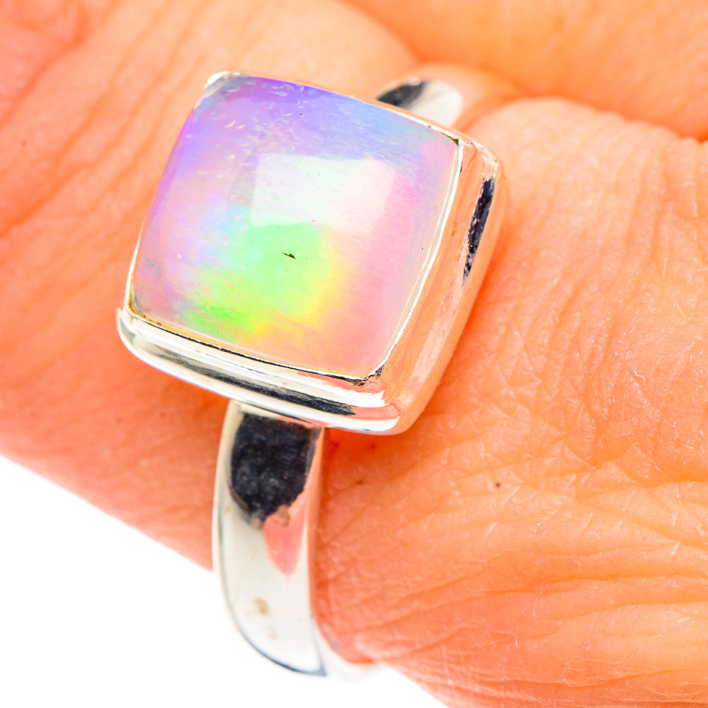 Ethiopian Opal Rings handcrafted by Anasilvercos - RING91060