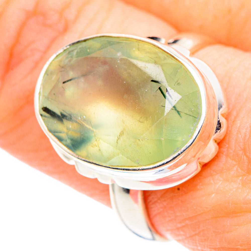Prehnite Rings handcrafted by Anasilvercos - RING91069