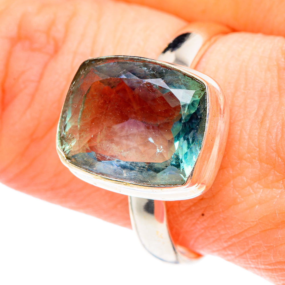 Blue Fluorite Rings handcrafted by Anasilvercos - RING91070