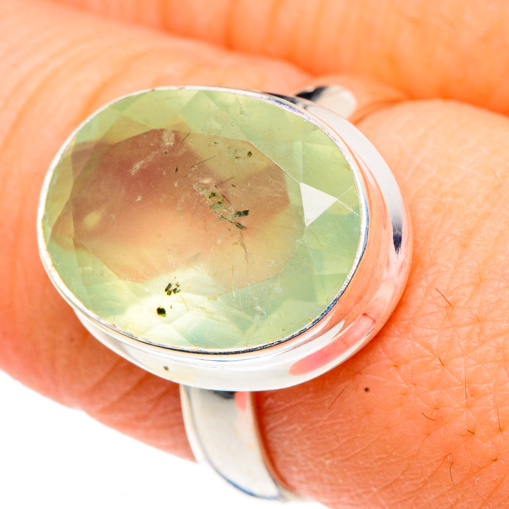 Prehnite Rings handcrafted by Anasilvercos - RING91071