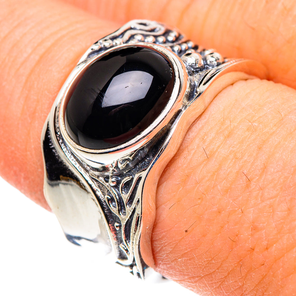 Black Onyx Rings handcrafted by Anasilvercos - RING91089
