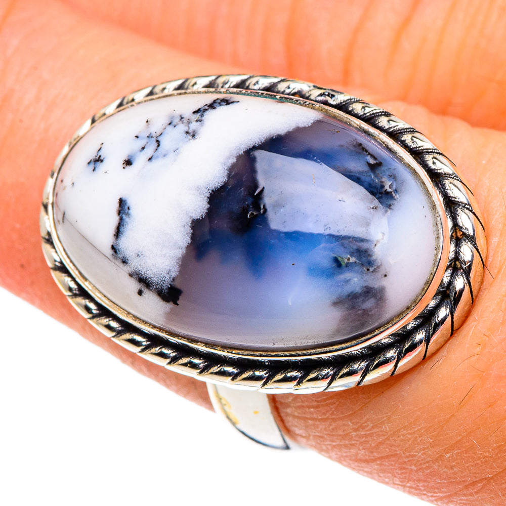 Dendritic Opal Rings handcrafted by Anasilvercos - RING91090