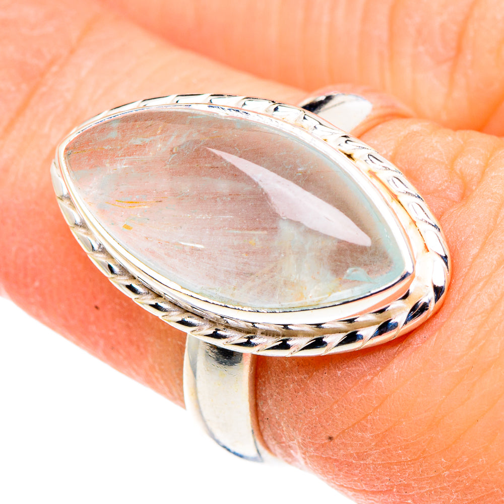 Aquamarine Rings handcrafted by Anasilvercos - RING91093