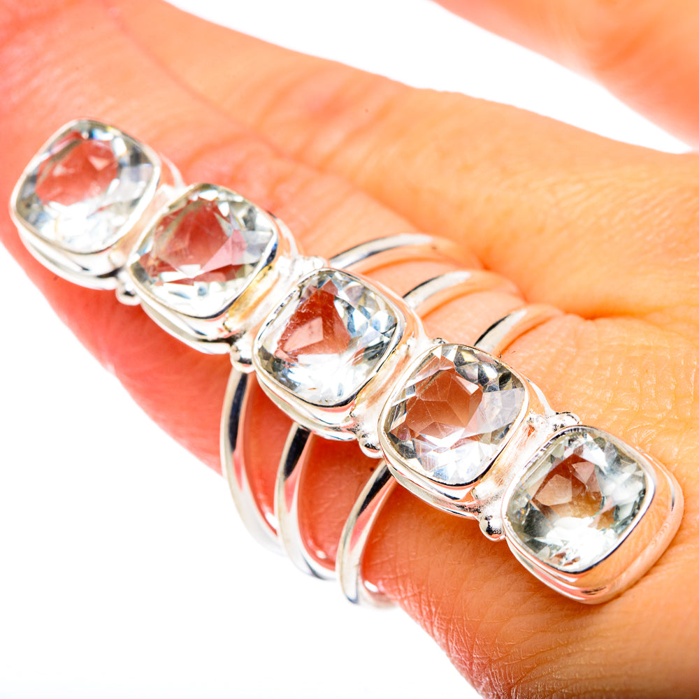 White Quartz Rings handcrafted by Anasilvercos - RING91104