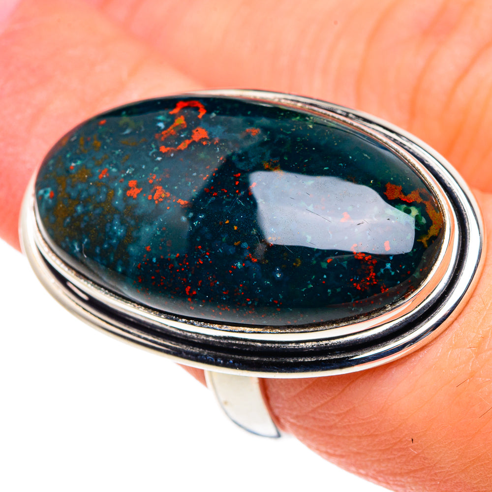 Bloodstone Rings handcrafted by Anasilvercos - RING91107