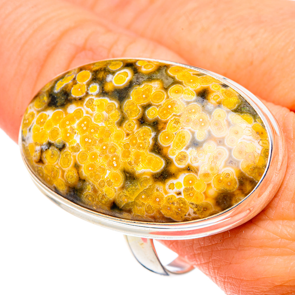 Ocean Jasper Rings handcrafted by Anasilvercos - RING91116