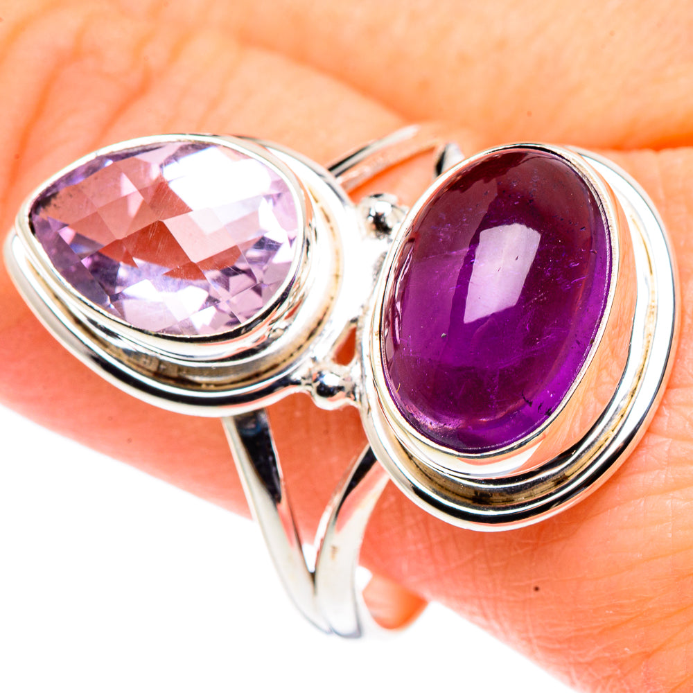 Amethyst Rings handcrafted by Anasilvercos - RING91126