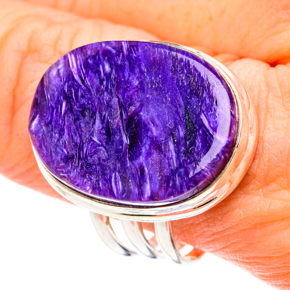 Charoite Rings handcrafted by Anasilvercos - RING91131