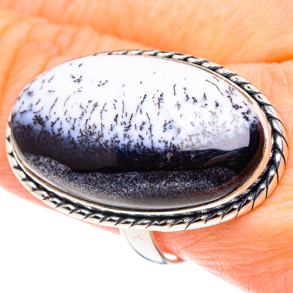 Dendritic Opal Rings handcrafted by Anasilvercos - RING91192