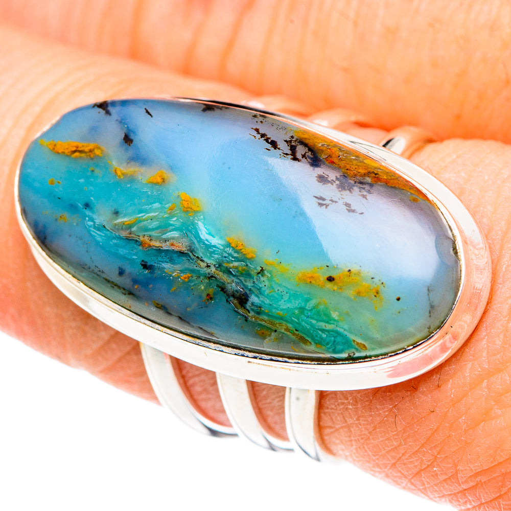 Peruvian Opal Rings handcrafted by Anasilvercos - RING91206