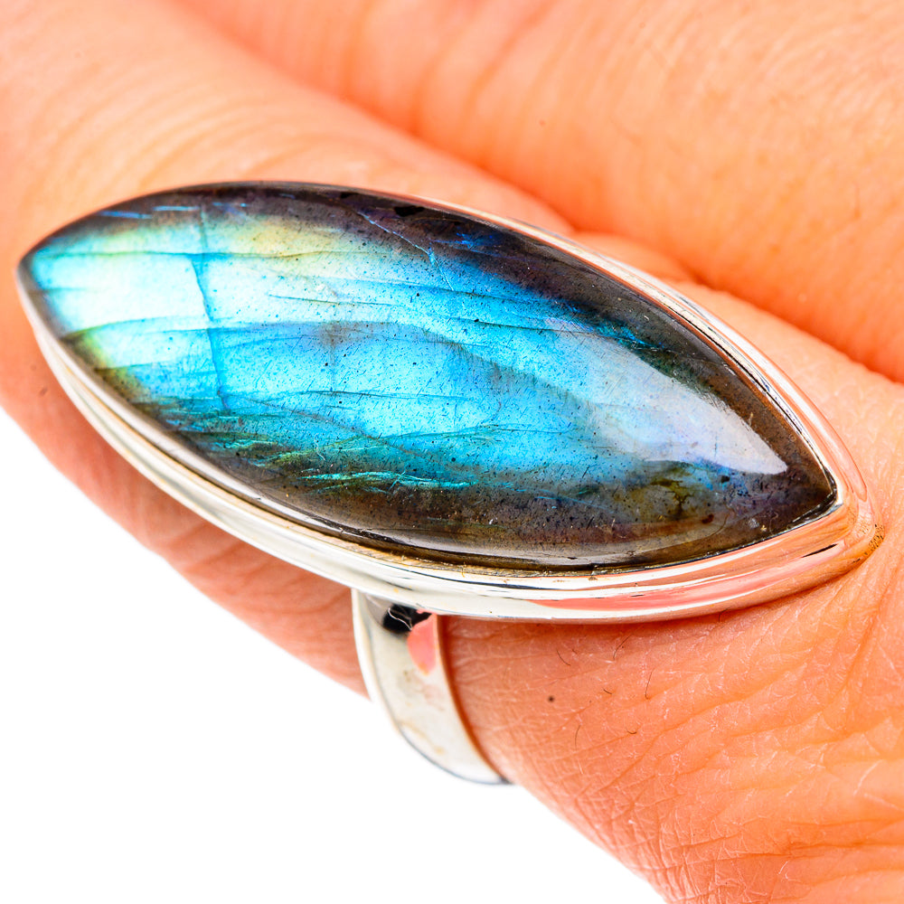 Labradorite Rings handcrafted by Anasilvercos - RING91209