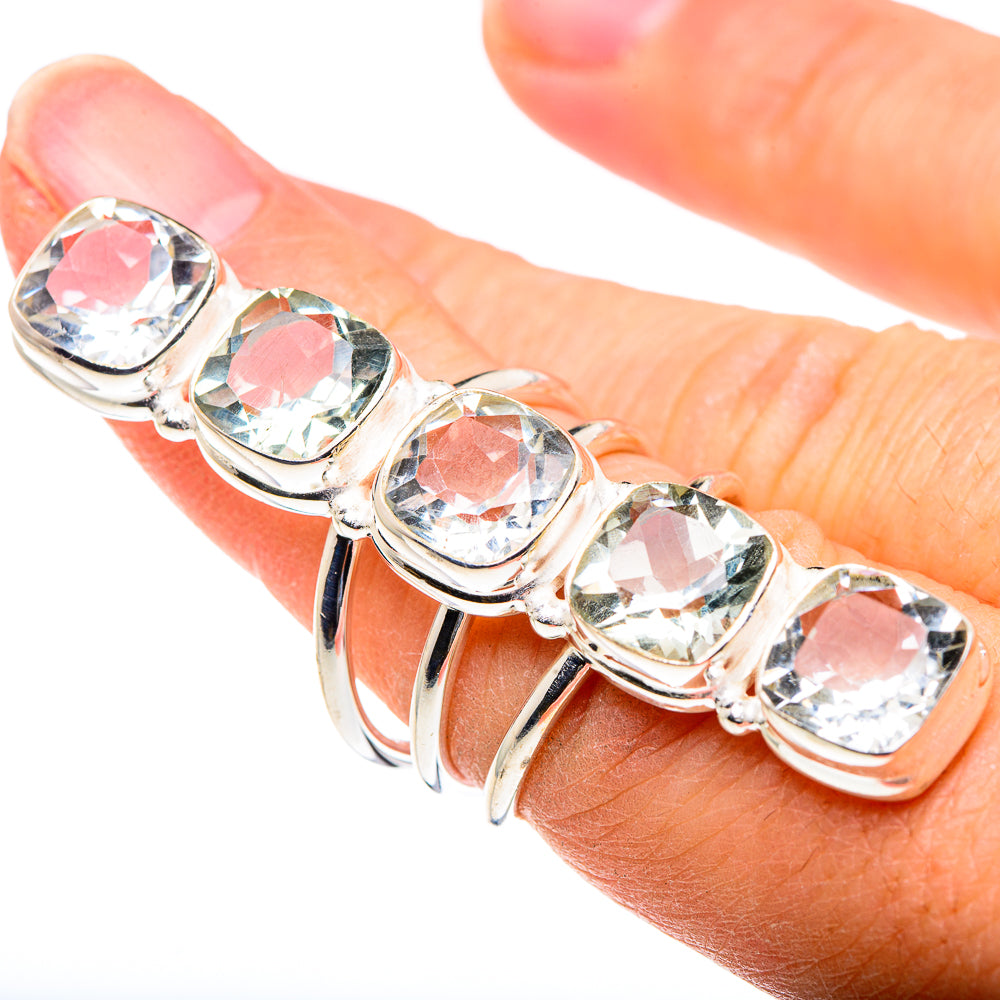 White Quartz Rings handcrafted by Anasilvercos - RING91211