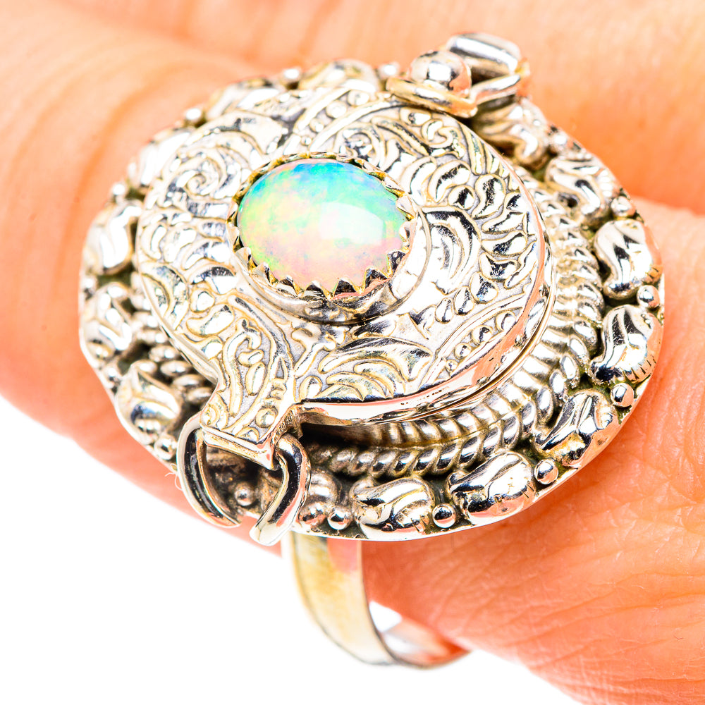 Ethiopian Opal Rings handcrafted by Anasilvercos - RING91242