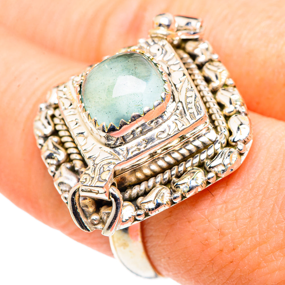 Aquamarine Rings handcrafted by Anasilvercos - RING91250