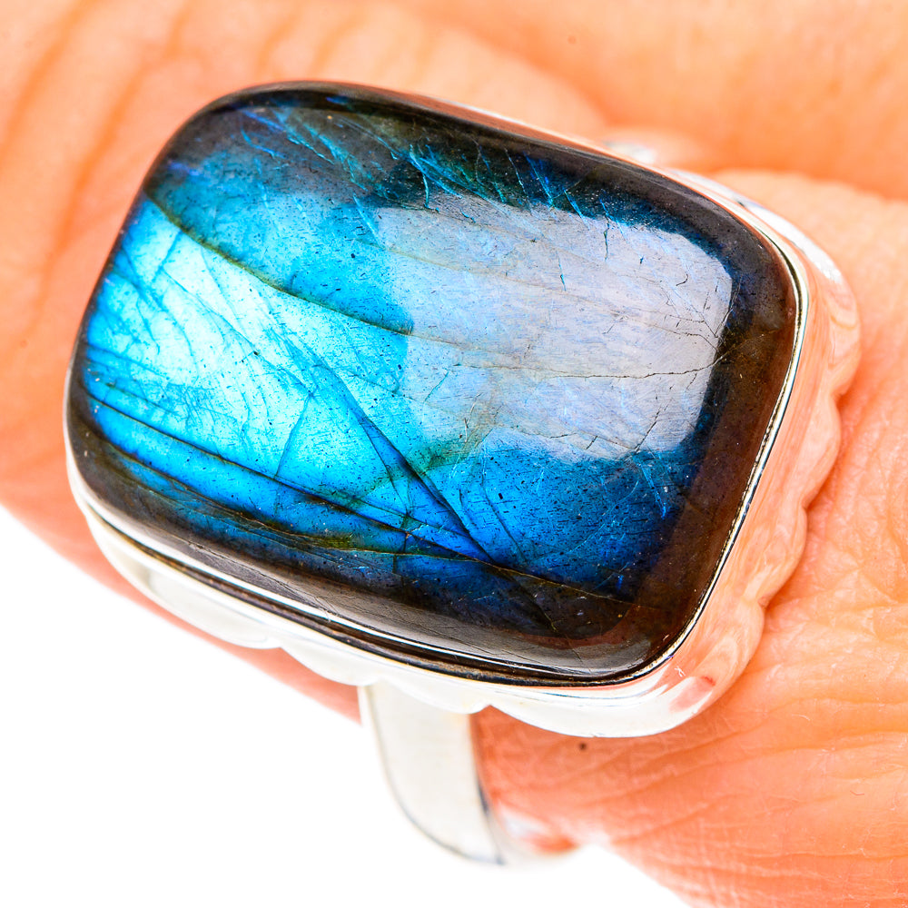 Labradorite Rings handcrafted by Anasilvercos - RING91255