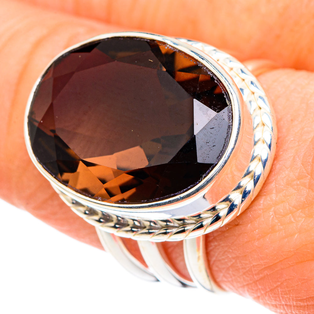 Smoky Quartz Rings handcrafted by Anasilvercos - RING91262