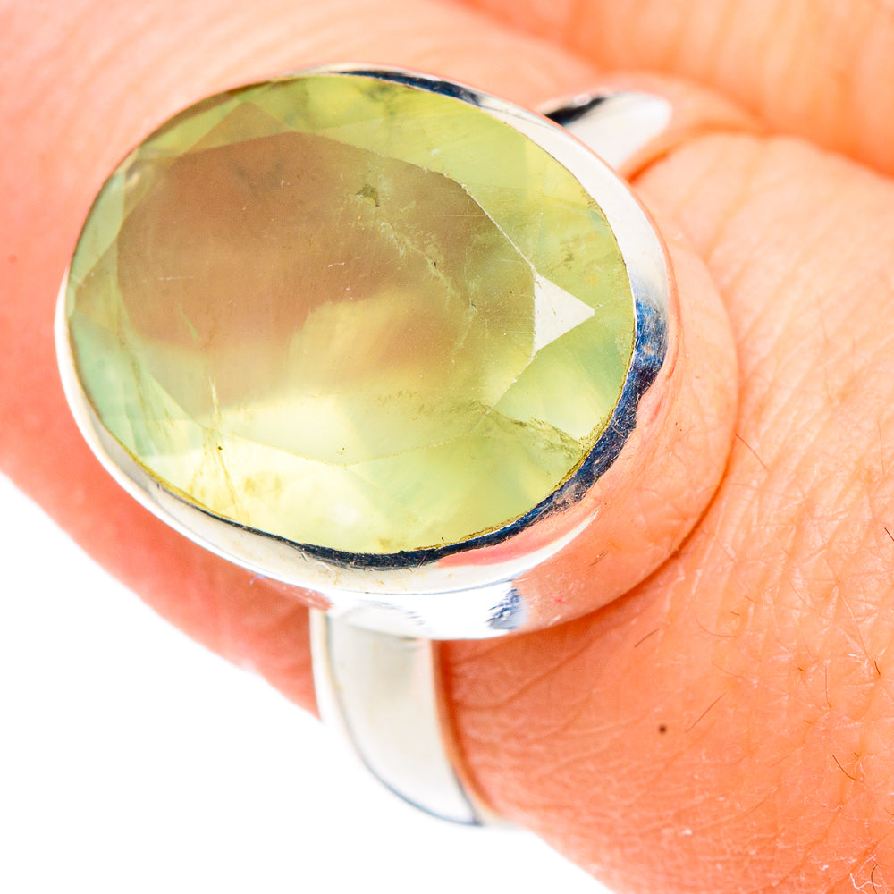Prehnite Rings handcrafted by Anasilvercos - RING91274