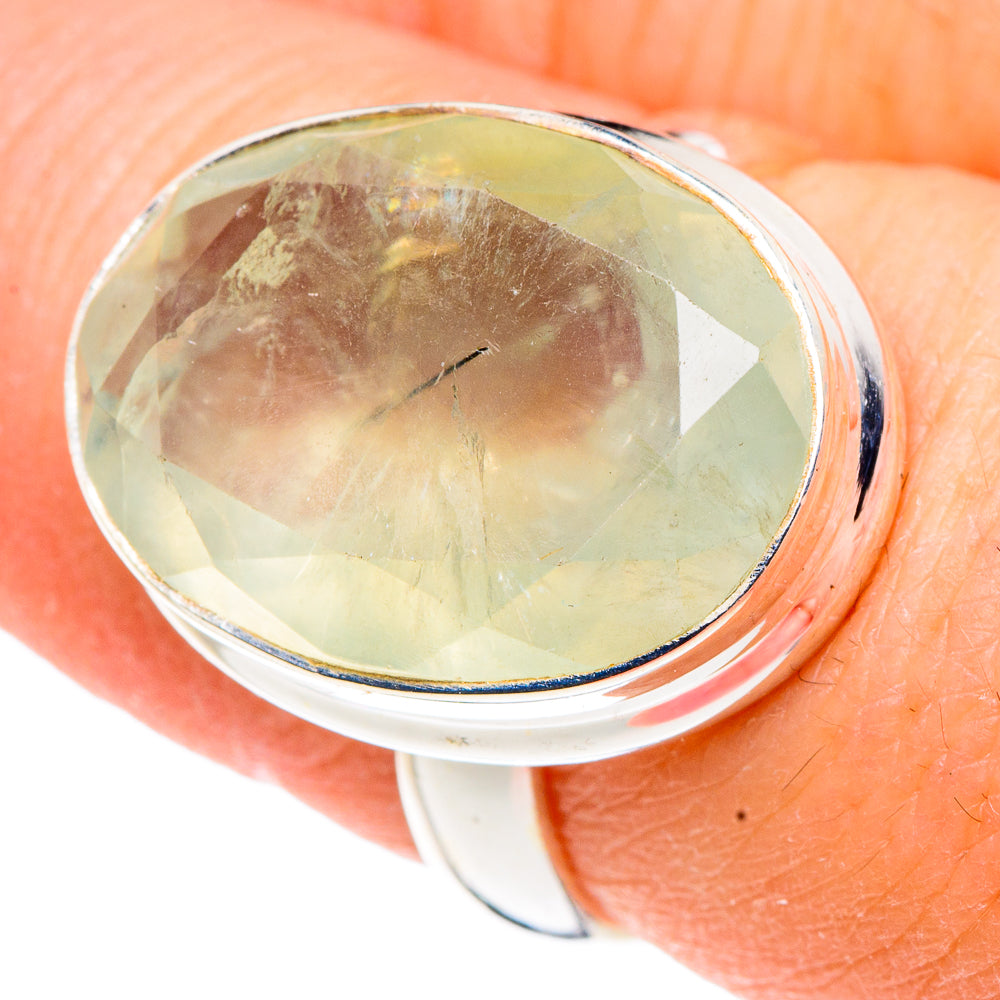 Prehnite Rings handcrafted by Anasilvercos - RING91276