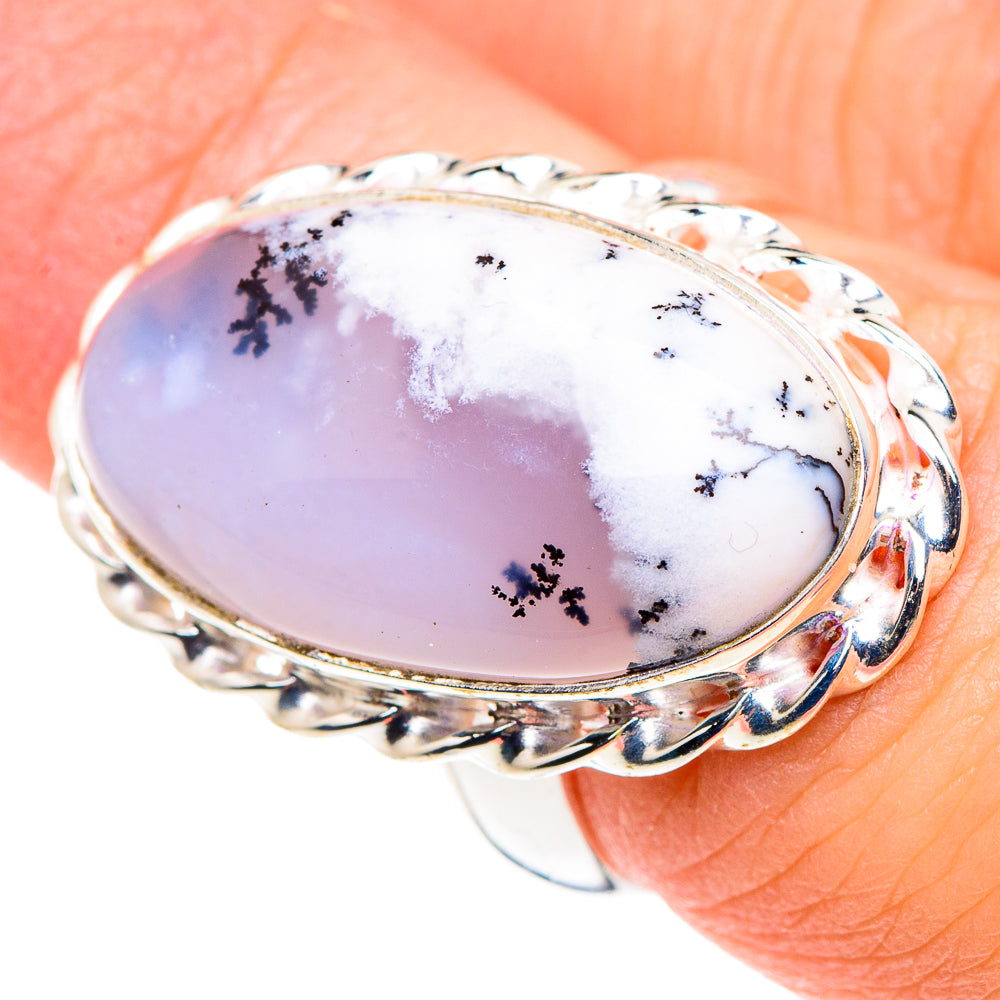 Dendritic Opal Rings handcrafted by Anasilvercos - RING91289