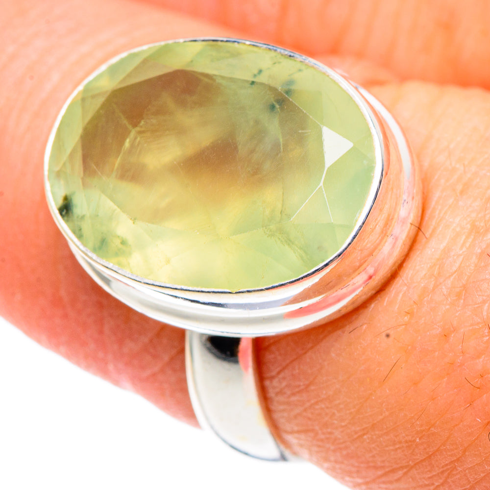 Prehnite Rings handcrafted by Anasilvercos - RING91301