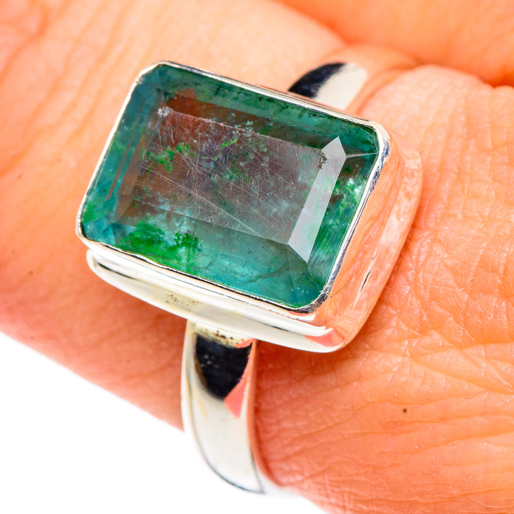 Green Fluorite Rings handcrafted by Anasilvercos - RING91302