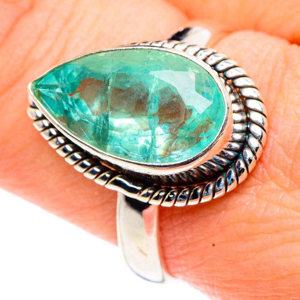 Green Fluorite Rings handcrafted by Anasilvercos - RING91329