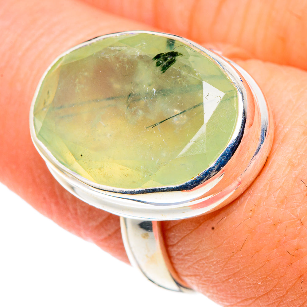 Prehnite Rings handcrafted by Anasilvercos - RING91332
