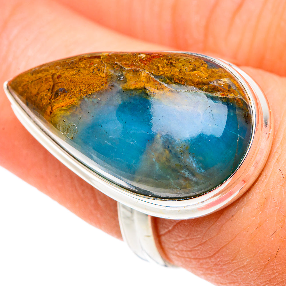 Peruvian Opal Rings handcrafted by Anasilvercos - RING91374